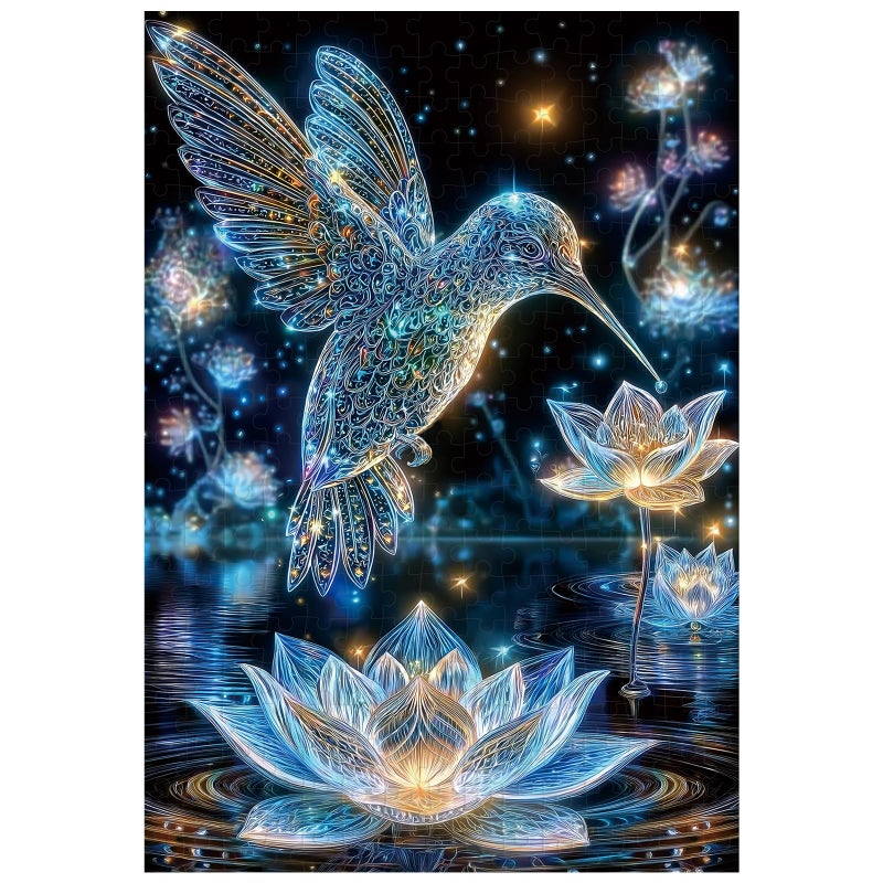 Ulord Great Jigsaw Puzzles for Adults 300 Pieces Crystal Hummingbird Puzzles for Adults Toys Gift Family Decoration Kids Puzzle - Image 3