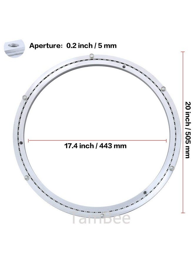 TamBee - TamBee 20 Inch Lazy Susan Bearing Heavy-Duty Mute Turntable Ring Lazy Susan Hardware Turntable Bearing Lazy Susan Parts Lazy Susan Mechanism Lazy Susan Kit Lazy Susan Base Only for Heavy Loads - Image 1