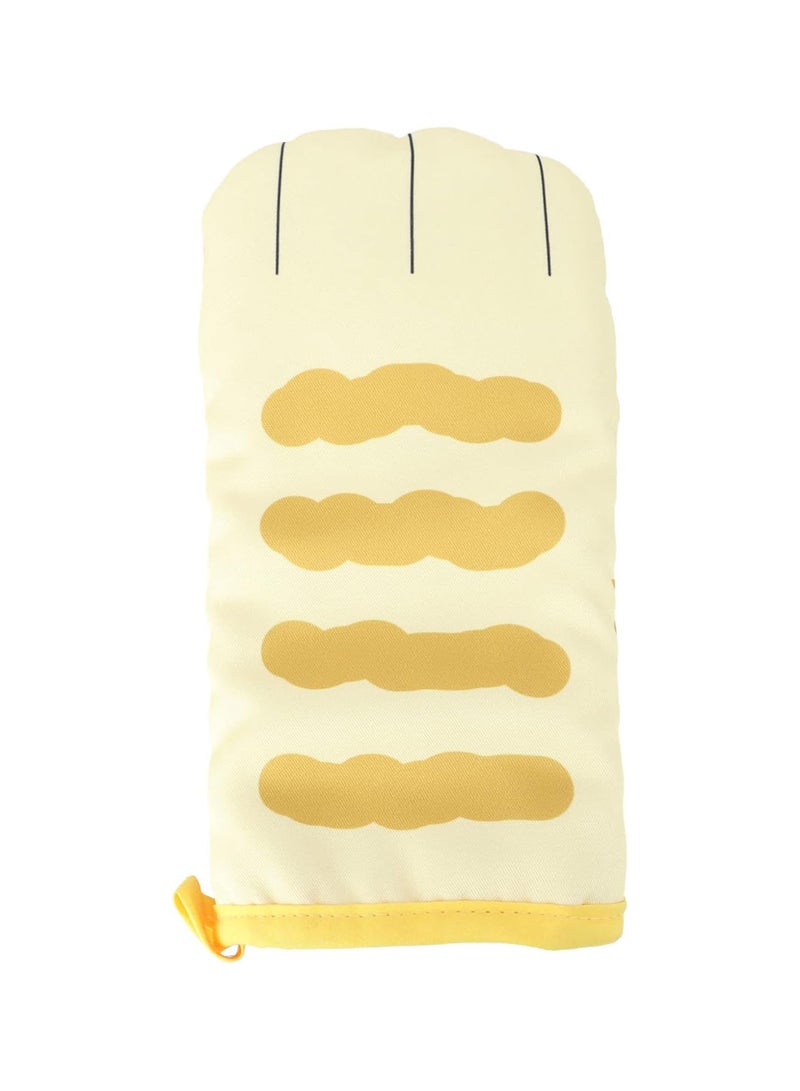 GGOOT 1pc Bbq Gloves Microwave Accessories Oven Glove Grilling Gloves Baking Gloves Oil Resistant Oven Mitts Cute Kitchen Oven Mitts Polyester Yellow Polyester Gloves Kitchen Accessories  - Image 1