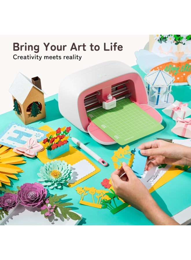 آلة قطع الفاينيل، آلة قطع الورق المحسنة Glee S501 for DIY Joy, Portable Smart Cutting Tool for Crafter, Sticker Decal Maker Printing for Resin Charms, Art, Crafts & Party Supplies - Image 3
