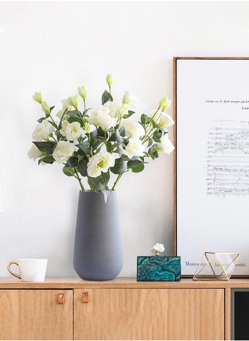 LEOKOR 6 Artificial Platycodon Grandiflorum Flowers, Faux Flowers Foam Large Flower Bouquet Bunches Arrangements for Home Decor  - Image 3