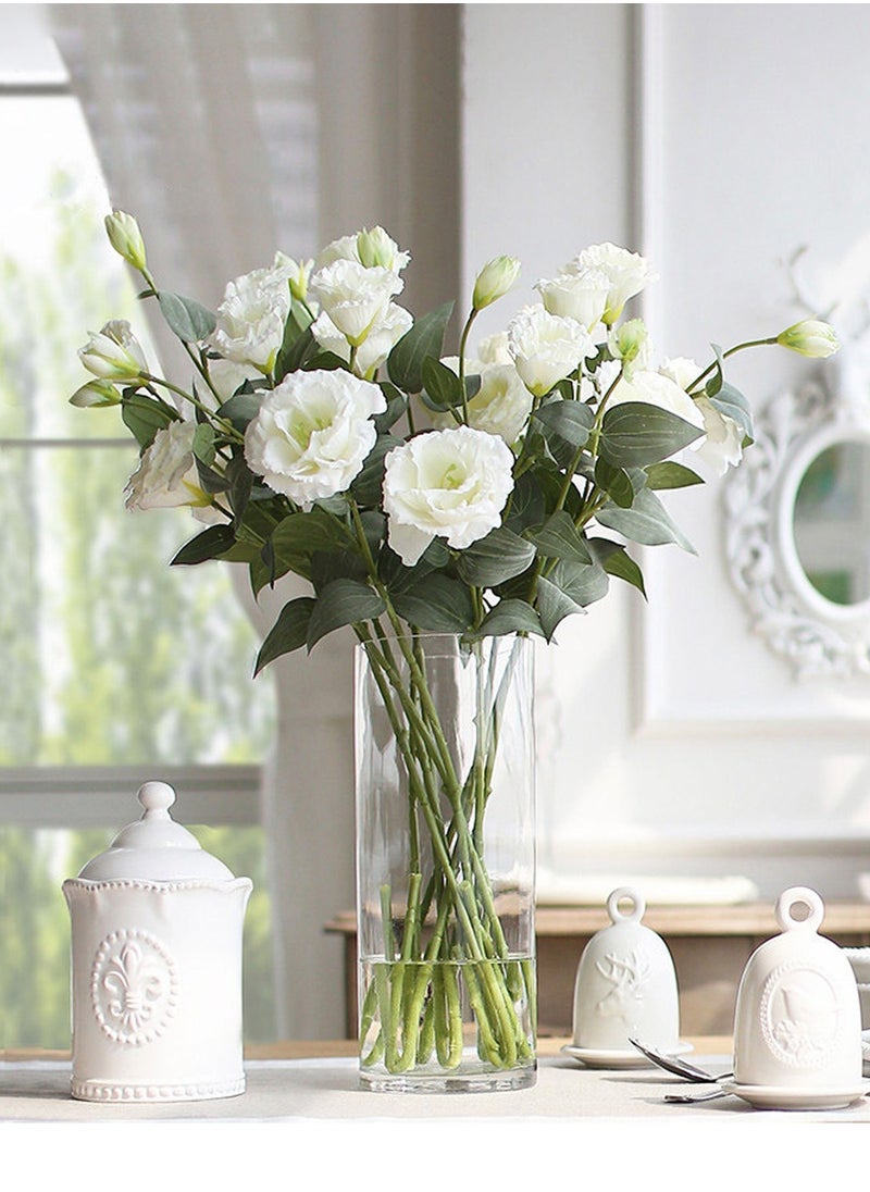 LEOKOR 6 Artificial Platycodon Grandiflorum Flowers, Faux Flowers Foam Large Flower Bouquet Bunches Arrangements for Home Decor  - Image 2