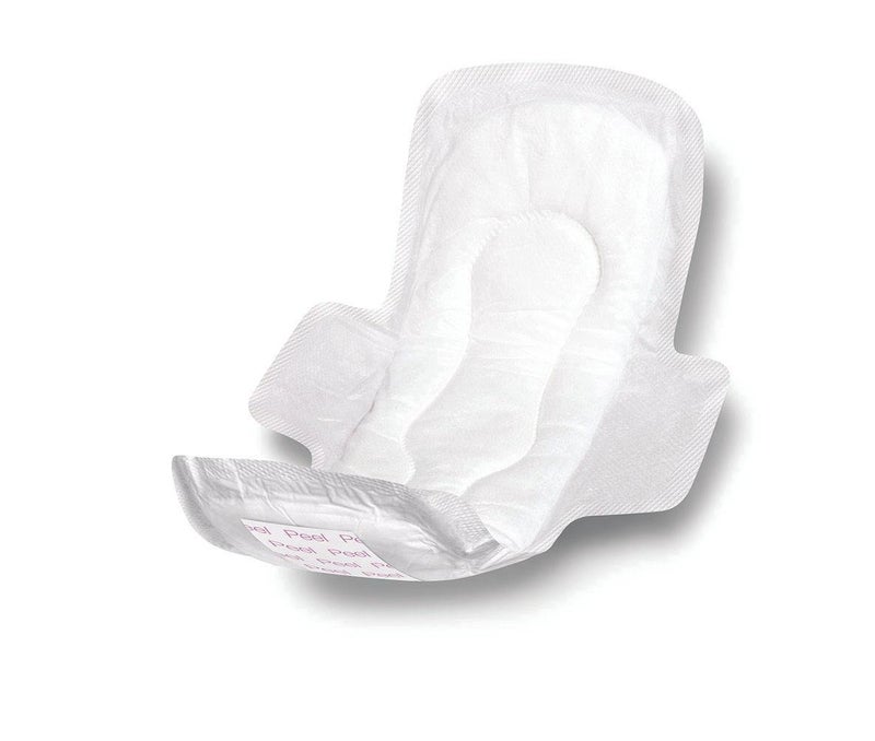 Medline Maxi Sanitary Pads With Adhesive Strip And Wings, 11", Individually Wrapped (Pack Of 288)