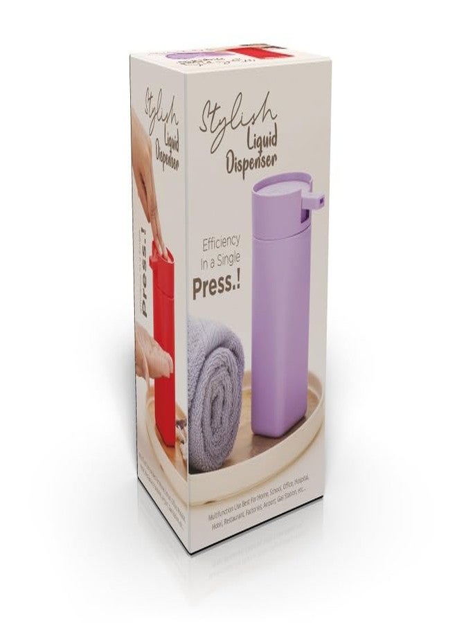 SORATH Liquid Dispenser Bottle for Hand Wash | Refillable Pump Container for Kitchen & Bathroom | Durable Leak-Proof Storage Bottle for Daily Use (300 ml) (Purple) - Image 5