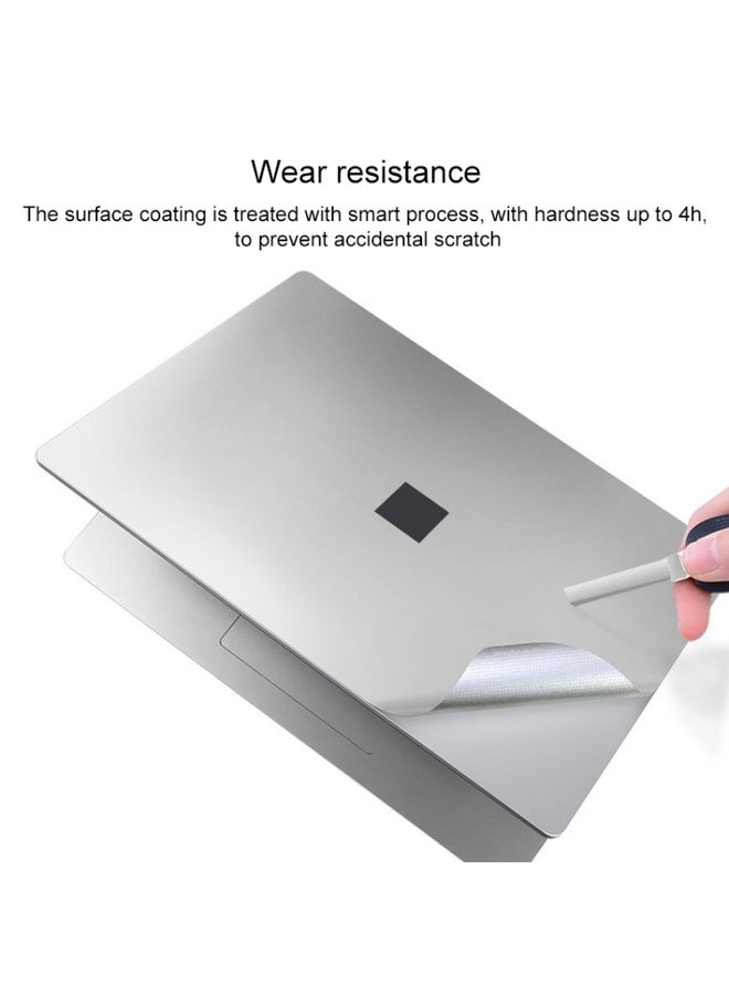BURAQ 4 in 1 Notebook Shell Protective Film Sticker Set for Microsoft Surface Laptop 3 13.5 inch (Black)  - Image 3