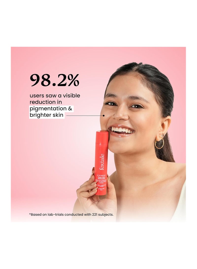 foxtale Vitamin C Super Glow Moisturizer with Niacinamide & Peptides, Visibly Reduces Pigmentation, Enhances Skins Radiance Instantly, For All Skin Types, Women & Men - 50ml, Cream - Image 4