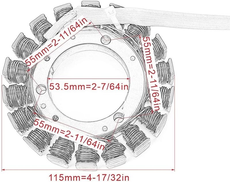 Wivplex Motorcycle Generator Magneto Stator Coil - Image 2