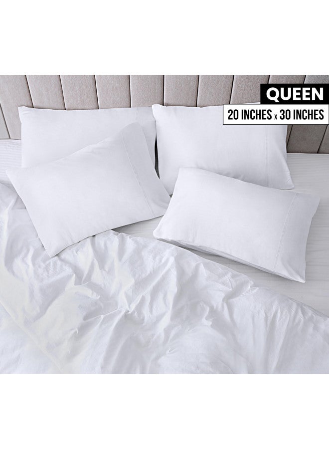 Utopia Bedding Utopia Bedding Queen Pillowcases - 12 Pack - Bulk Pillowcase Set - Envelope Closure - Soft Brushed Microfiber Fabric - Shrinkage and Fade Resistant Pillow Covers 20 x 30 Inches (Queen, White) - Image 2