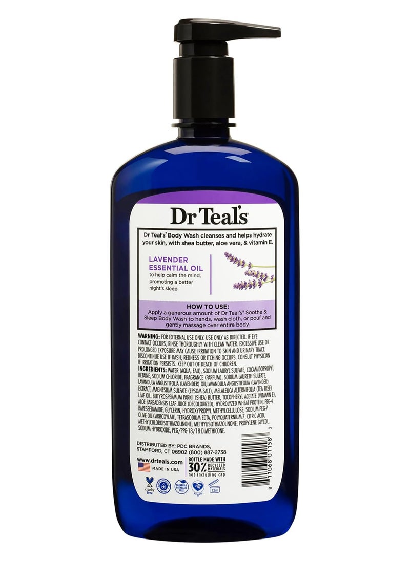 Dr Teal's Dr Teal's Epsom Salt Body Wash – 710ml, Soothing Lavender with Essential Oils  - Image 3