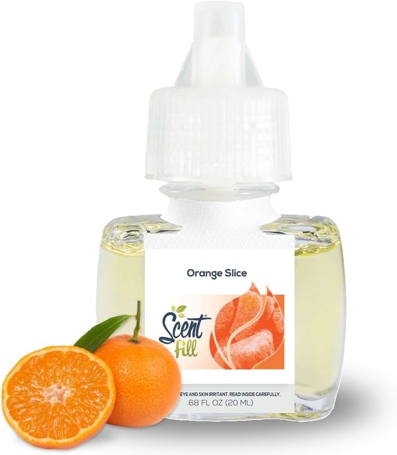 معطر هواء كهربائي من برائحة شريحة البرتقال، عبوات زيت عطري، عبوتان + ناشر عطر - Image 2
