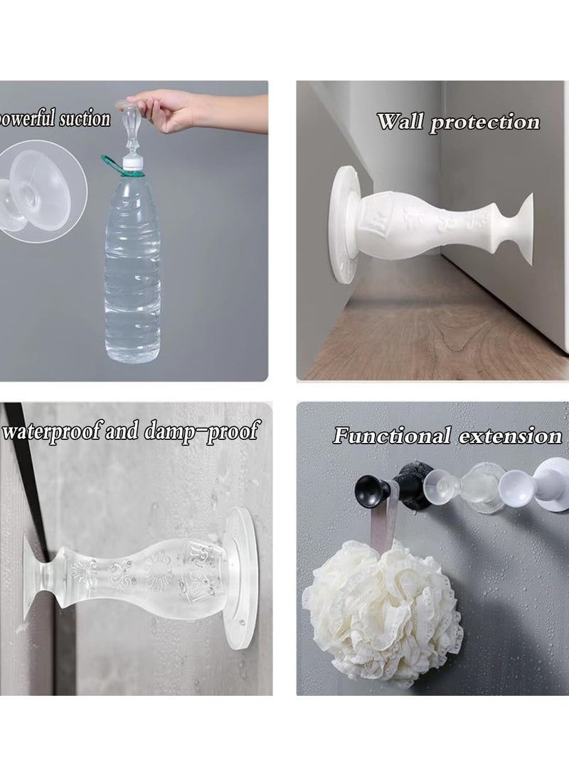 8 Pack Silicone Door Stoppers - Damage-Free, Durable, Reusable Waterproof Rubber Door Stops for Heavy Duty Walls, No Drilling Required, Collision Mute, No Trace Left Behind. - Image 4