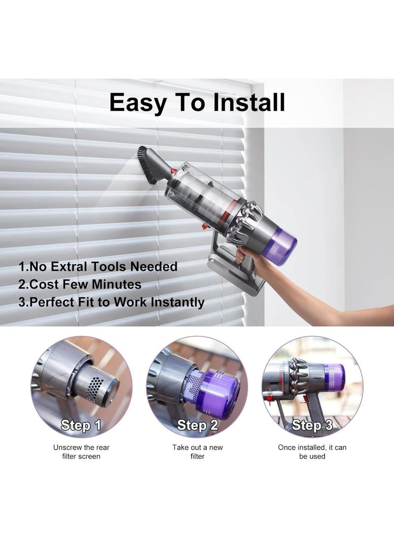 M.A&F's Dyson V11 Filter Replacement, V11 Animal Torque Drive Complete V15 Detect Cordless Vacuum Cleaner, Compare to Part No. 970013-02 - Image 5