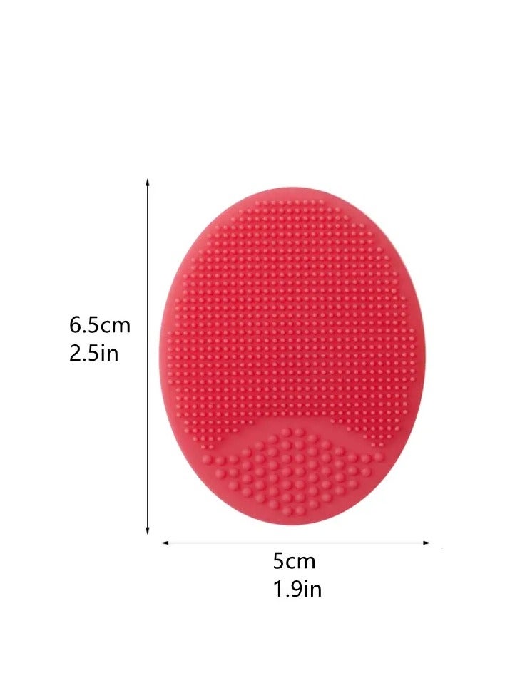 أوريتي 1 قطعة فرشاة تنظيف سيليكون فرش الوجه حمام وسادة مساج منظف بشرة الوجه المسام التطهير العميق فرش دش فرك أداة - الأزرق - Image 2