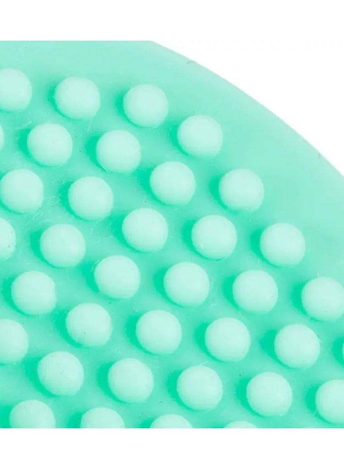 أوريتي 1 قطعة فرشاة تنظيف سيليكون فرش الوجه حمام وسادة مساج منظف بشرة الوجه المسام التطهير العميق فرش دش فرك أداة - الأزرق - Image 3