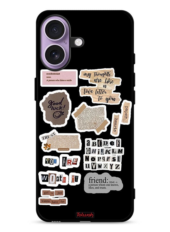 Tolwak Apple iPhone 17 Protective Case Cover Good Luck Quotes Stickers - Image 1