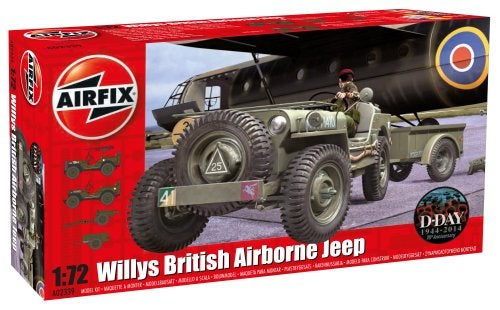 Airfix 172 Willys British Airborne Jeep Kit Small - Image 1