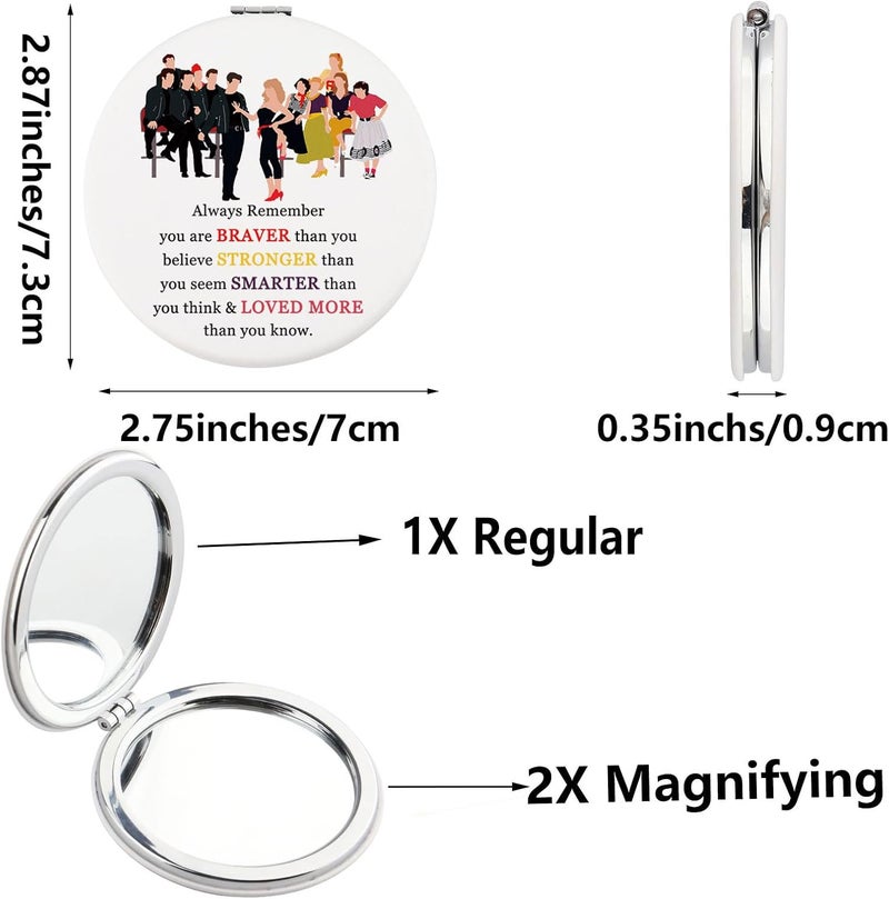 SEIRAA Grease Musical Pocket Mirror Grease Musical Gifts Grease Musical Merchandise Grease Musical Makeup Mirror Boys and Girls - Image 2