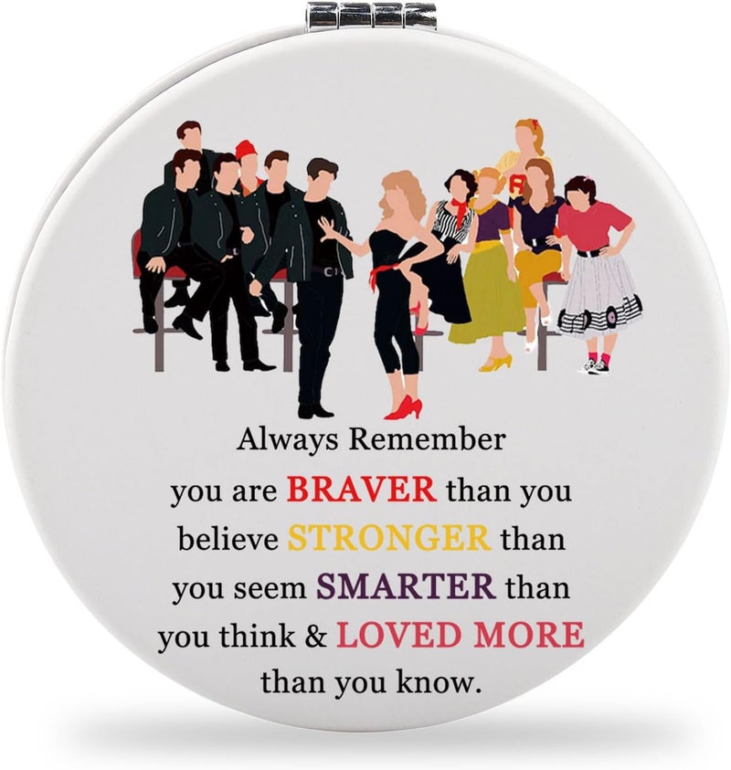 SEIRAA Grease Musical Pocket Mirror Grease Musical Gifts Grease Musical Merchandise Grease Musical Makeup Mirror Boys and Girls - Image 1