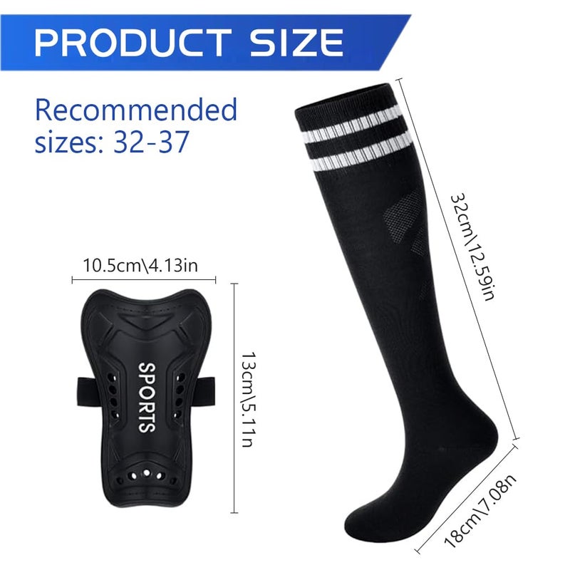 Proberos ® Soccer Shin Guards and Socks for Toddler Kids Youth, Lightweight Football Shin Pads Protective Soccer Gear for 5-10 Years Old Children - Image 2