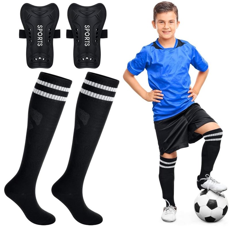 Proberos ® Soccer Shin Guards and Socks for Toddler Kids Youth, Lightweight Football Shin Pads Protective Soccer Gear for 5-10 Years Old Children - Image 1