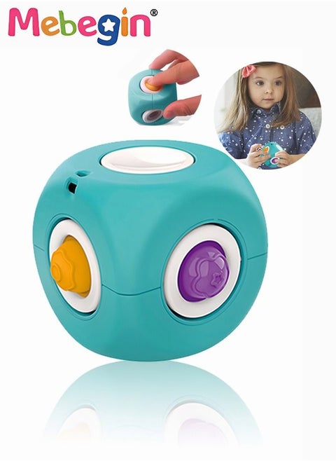 Creative Decompression Toys, Fun Puzzle Games, Fingertip Gyro, Sensory Toy with Different Patterns, Flip Toy, 6*6*6cm