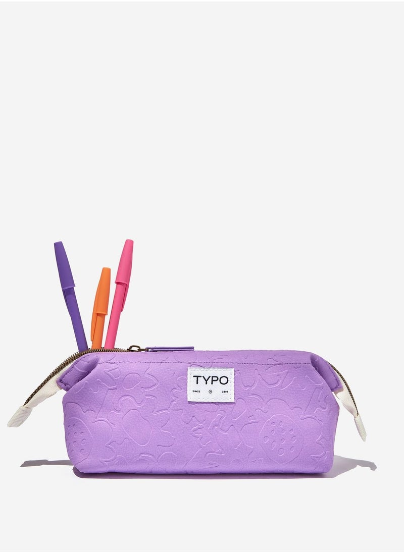 Typo - Recycled Mix Pu Billie Pencil Case - Image 1