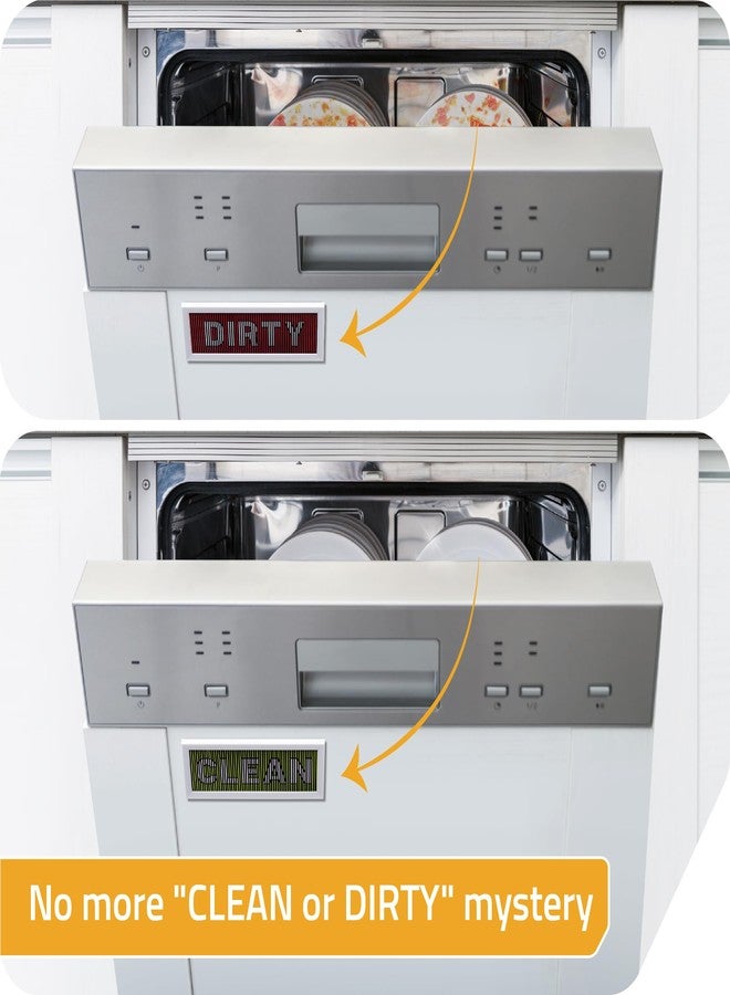 PELEG DESIGN PelegDesign DishDash: Dishwasher Magnet Clean Dirty Sign - Farmhouse Kitchen Decor with Magnetic & Adhesive Options, Kitchen Organization Must Haves - Image 3