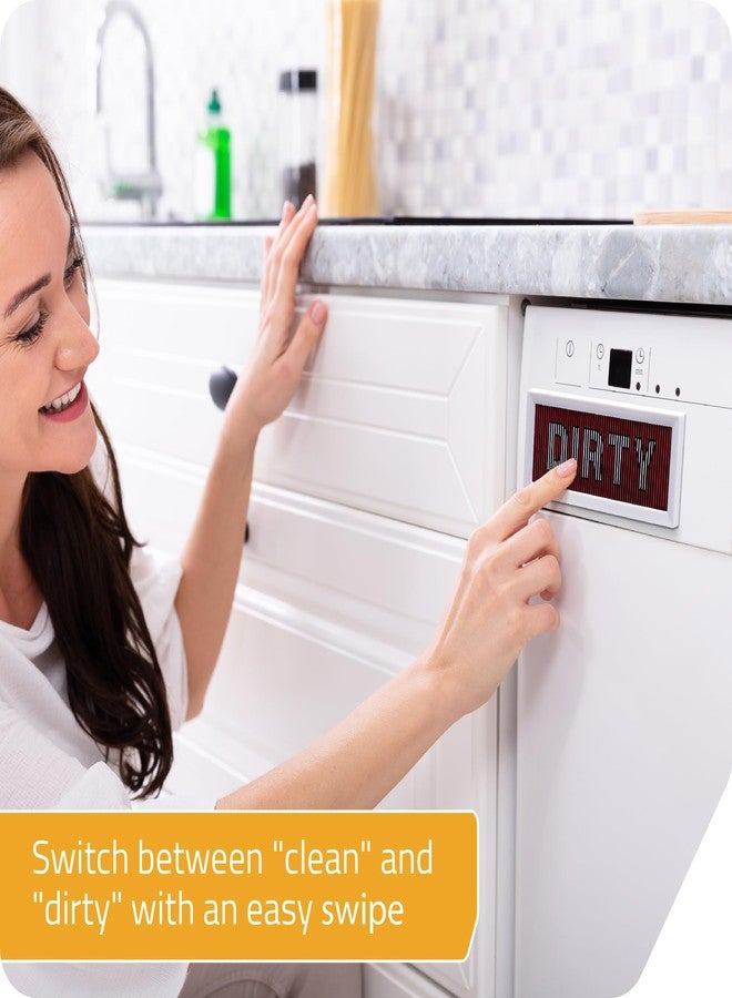 PELEG DESIGN PelegDesign DishDash: Dishwasher Magnet Clean Dirty Sign - Farmhouse Kitchen Decor with Magnetic & Adhesive Options, Kitchen Organization Must Haves - Image 2