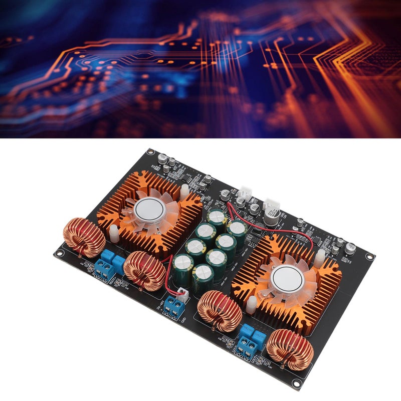 Ashata TPA3255 Power Amplifier Board, Digital Stereo Amplifier Board, Dual Core Class D High Power 600W 600W DIY Audio Power Amp Module for Home Theater - Image 4