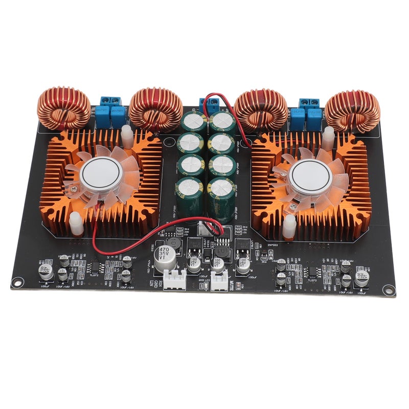 Ashata TPA3255 Power Amplifier Board, Digital Stereo Amplifier Board, Dual Core Class D High Power 600W 600W DIY Audio Power Amp Module for Home Theater - Image 1
