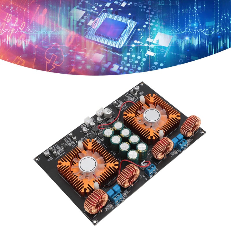 Ashata TPA3255 Power Amplifier Board, Digital Stereo Amplifier Board, Dual Core Class D High Power 600W 600W DIY Audio Power Amp Module for Home Theater - Image 5