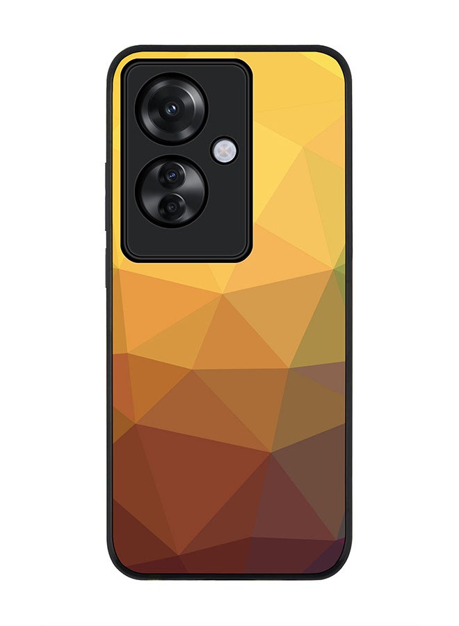 Stylizedd Rugged Black edge case for Oppo Reno11 F / Oppo F25 Pro 5G, Slim fit Soft Case Flexible Rubber Edges Anti Drop TPU Gel Thin Cover -  Golden Nugget - Image 1