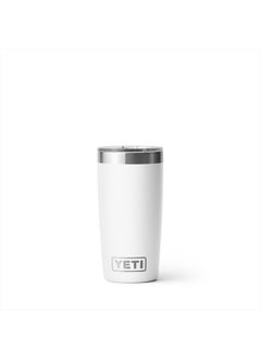 YETI Rambler 10 oz Tumbler, Stainless Steel, Vacuum Insulated with MagSlider Lid, White  - Image 2