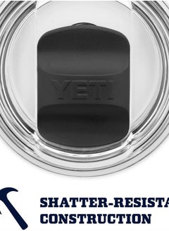 YETI Rambler 10 oz Tumbler, Stainless Steel, Vacuum Insulated with MagSlider Lid, White  - Image 5