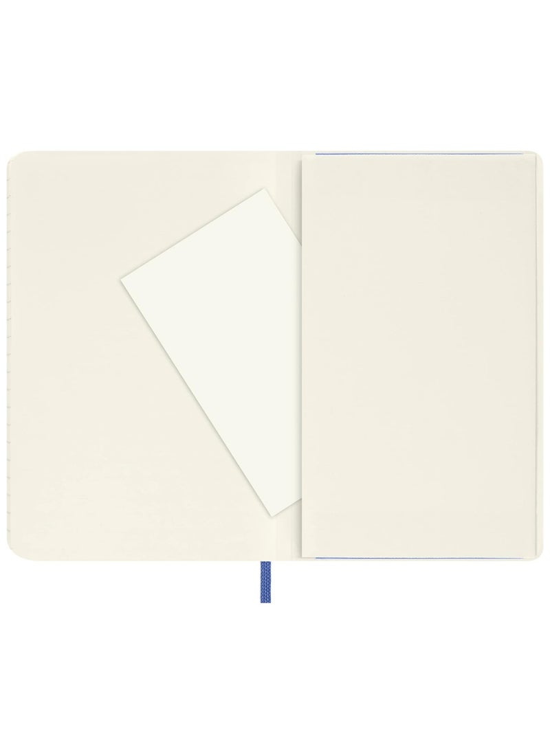 MOLESKINE 1-Piece Classic Pocket Size Soft Cover Ruled Notebook 9x14cm Size Hydrangea Blue  - Image 3