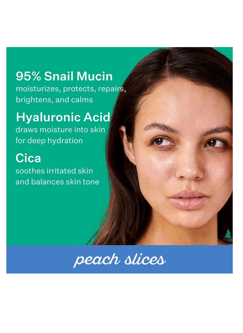 Peach Slices - Peach Slices | Snail Rescue Blemish Busting Toner | 95% Snail Mucin | Pore Cleaner | Hydrates & Balances | Korean Skin Care | CICA | Hyaluronic Acid | Non-Comedogenic | Cruelty-Free | 4.05 oz - Image 1