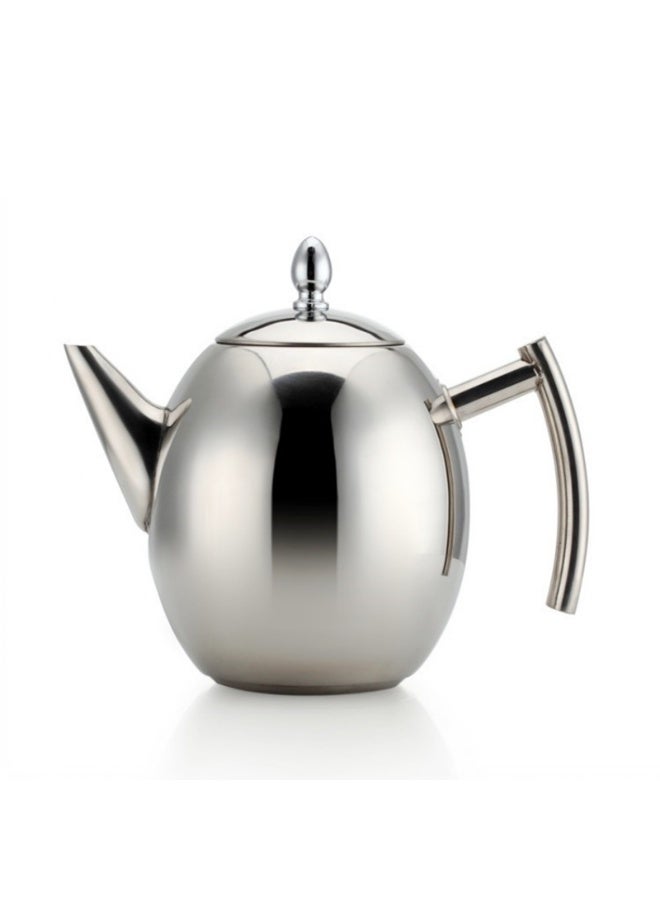 إبريق شاي مع مصفاة للشاي السائب، إبريق شاي من الفولاذ المقاوم للصدأ، إبريق شاي مع مصفاة شاي وغطاء (1500 مل) - Image 2