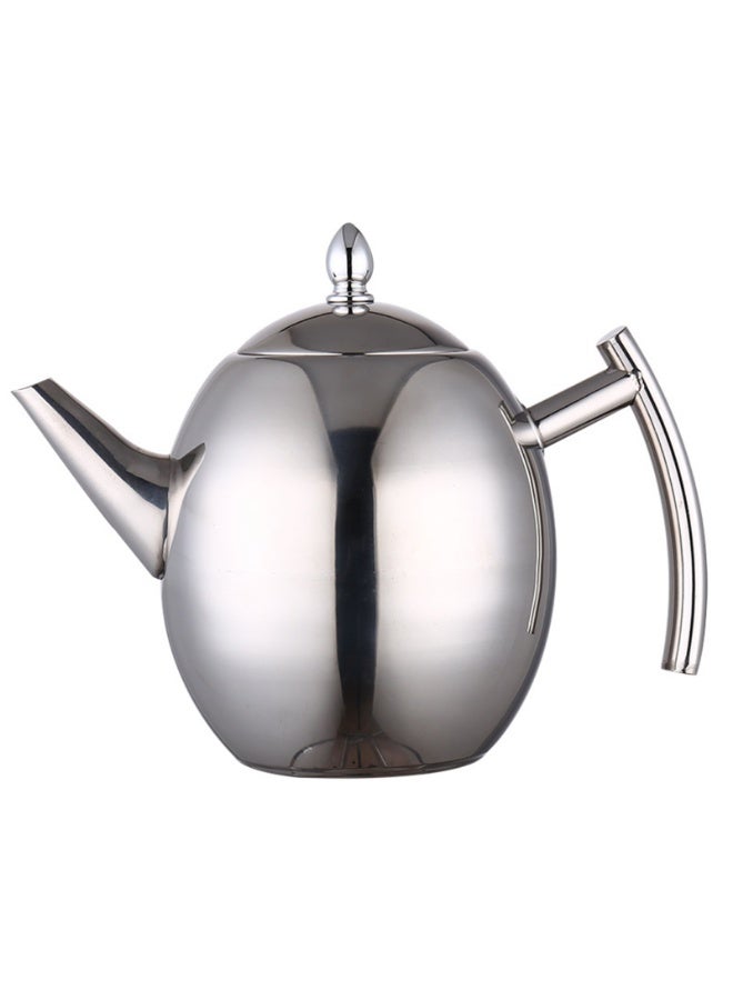 إبريق شاي مع مصفاة للشاي السائب، إبريق شاي من الفولاذ المقاوم للصدأ، إبريق شاي مع مصفاة شاي وغطاء (1500 مل) - Image 4