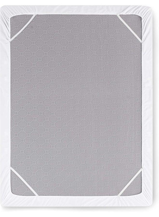 Nestl Extra Deep Pocket Fitted Sheet - Ultra Deep Pocket Bed Sheet Set – Super Deep Pocket 4 Piece Set - Extra Deep Fitted Sheets - 60 x 80 inches - Extra Deep Pocket Queen Size Sheets – White - Image 3