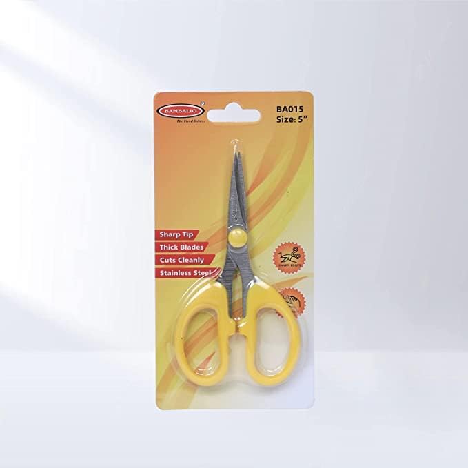 Bambalio 5" Soft Comfort Grip Multipurpose Scissors Pack Of 3 BA015 - Image 5