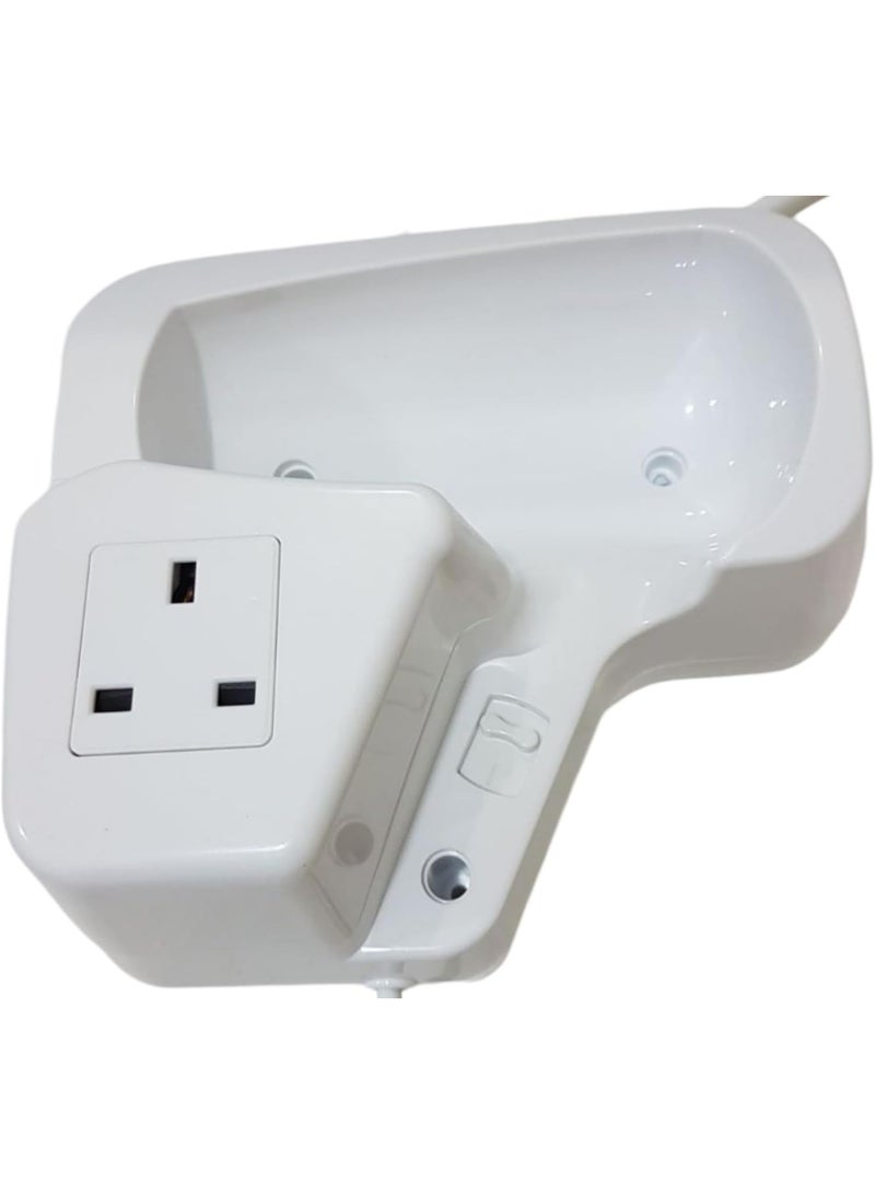 DLC 1200W 60/50Hz Wall Mounted Easy to Use Hair Dryer (WHITE) - Image 2