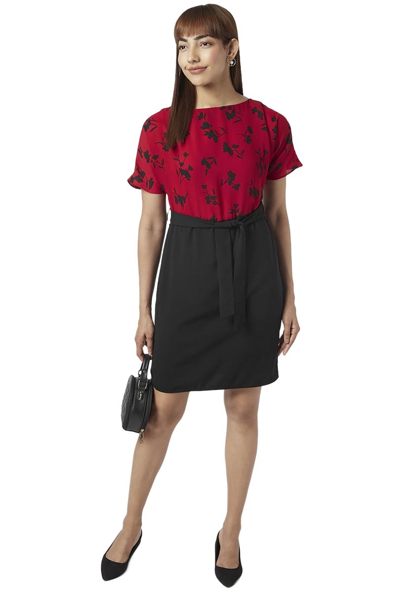 Annabelle Women's Annabelle Red Dress Comfort Fit,Red,L - Image 1