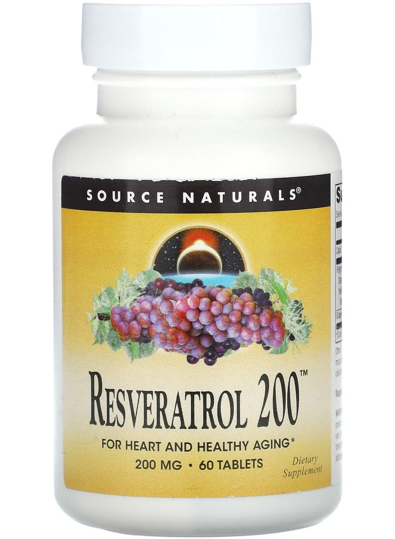 Resveratrol 200, 200 mg, 60 Tablets