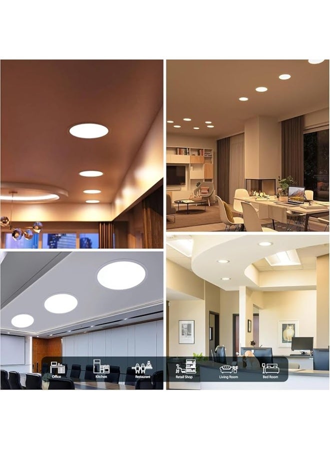 Lynacz Original LED Panel Light, 9 Inch Round Slim, 20W, White & Warm White, Non-Dimmable, Pack of 4 (WHITE) - Image 5