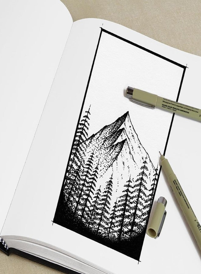 برو آرت دفتر رسم برو-آرت PA020504 ذو غلاف مقوى، مقاس 11 × 14 بوصة، أسود (110 صفحات) - Image 4