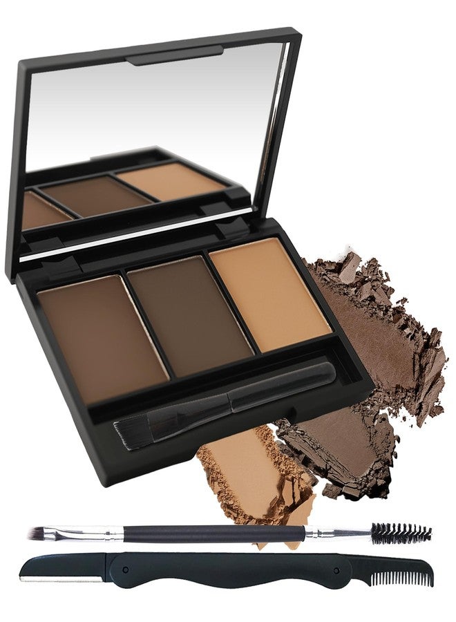 LYSdefeu Eyebrow Powder Kit, Eye brow Tinting Filler Powder with Razor for Women-02 - Image 1