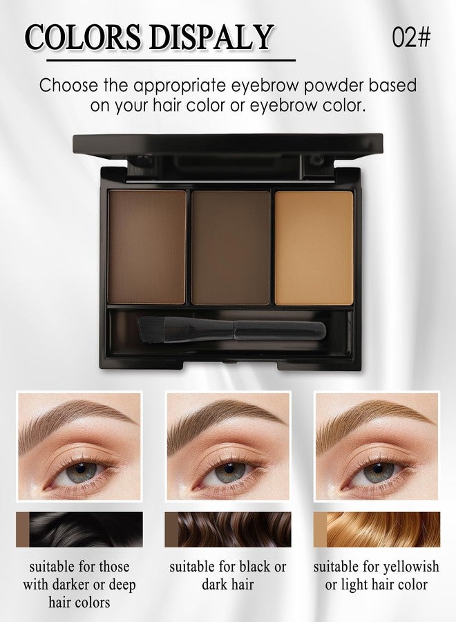 LYSdefeu Eyebrow Powder Kit, Eye brow Tinting Filler Powder with Razor for Women-02 - Image 2