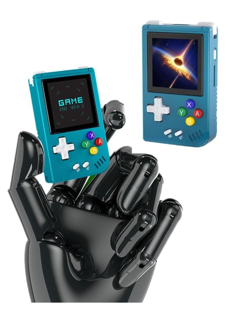 Generic - Mini Retro Handheld Game Console, Linux System 1.54" IPS Screen, 64G TF Card Built-in 5405 Classic Games, 1050mAh Battery, Hi-fi Speaker, Aluminum Alloy Portable Game Player (Blue) - Image 1