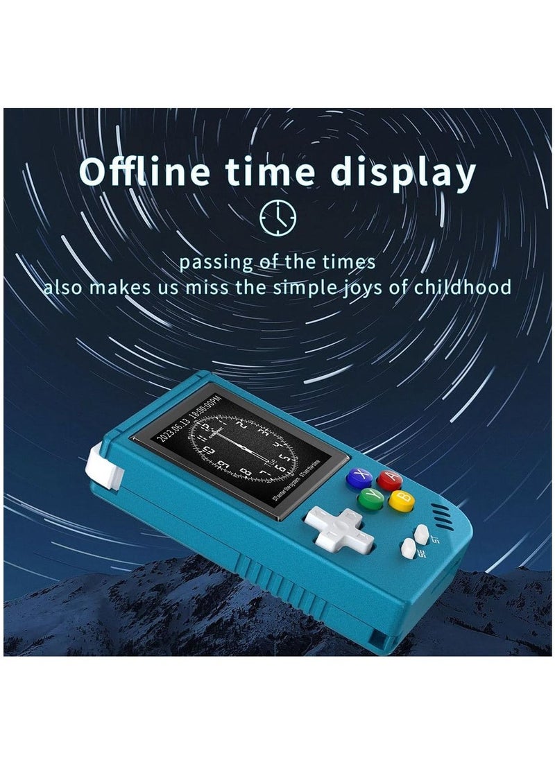 Generic - Mini Retro Handheld Game Console, Linux System 1.54" IPS Screen, 64G TF Card Built-in 5405 Classic Games, 1050mAh Battery, Hi-fi Speaker, Aluminum Alloy Portable Game Player (Blue) - Image 1