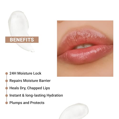 SEREKO Ceramides & Peptide Lip Balm for Dry & Chapped Lips | Long-Lasting Hydration, 24H Moisture, Repair & Smooth | non-glossy for Men | Non-Tinted, Salted Caramel – 8g - Image 3